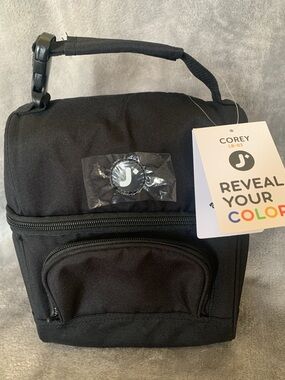 Joy World New with Tags COREY Black Insulated Lunch Bag.